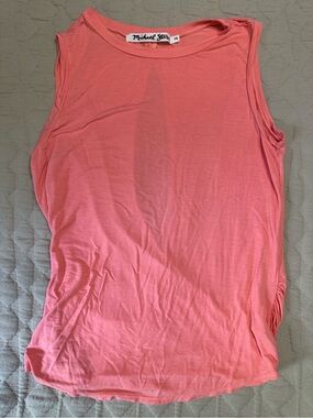 Michael Stars Coral Tank Top in Soft Pink